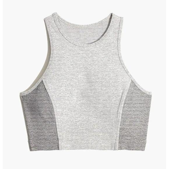 Outdoor Voices Gray Athena Crop Top Athletic Workout Size S - Picture 1 of 9